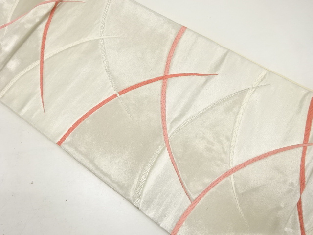 アンティーク　芝草模様織り出し袋帯（着用可）